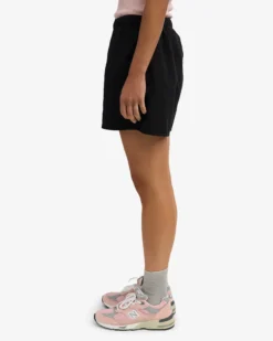 Women Organic Twill Shorts - Deep Black