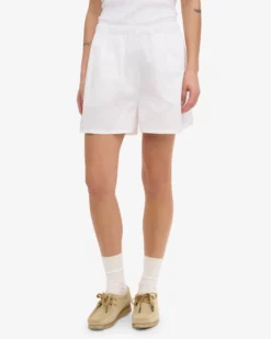 Women Organic Twill Shorts - Optical White